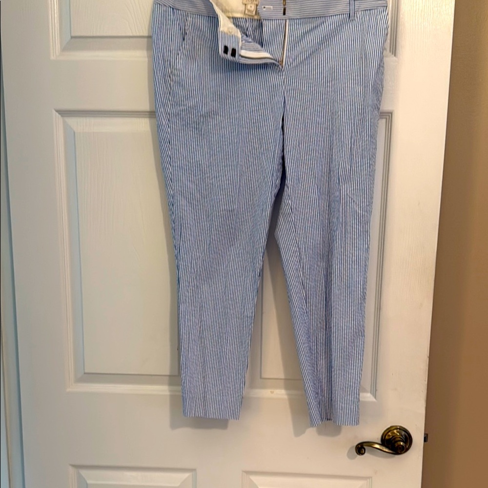J. Crew Blue Dress Pants Straight-Leg Professional